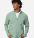 North End NE727 Men's Spirit Textured Full-Zip in Sage green heather