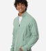 North End NE727 Men's Spirit Textured Full-Zip in Sage green heather