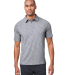 North End NE115 Men's Eclipse Jacquard Polo in Classic navy heather