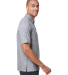 North End NE115 Men's Eclipse Jacquard Polo in Classic navy heather