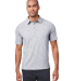North End NE115 Men's Eclipse Jacquard Polo in Platinum heather