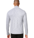 North End NE415 Men's Eclipse Jacquard Quarter-Zip in Platinum heather