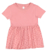 Rabbit Skins 5330 Infant Fine Jersey Dress in Mauvelous/ mauvelous spot