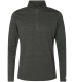 Russell Athletic QZ7EAM Men's Striated Quarter-Zip in Stealth