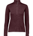 Russell Athletic QZ7EAX Women's Striated Quarter-Z in Maroon
