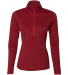 Russell Athletic QZ7EAX Women's Striated Quarter-Z in True red