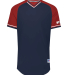 Russell Athletic R01X3B Youth Classic V-Neck Jerse in Navy/ true red/ white