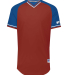 Russell Athletic R01X3B Youth Classic V-Neck Jerse in True red/ royal/ white