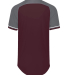 Russell Athletic R01X3M Unisex Classic V-Neck Jers in Maroon/ steel/ white
