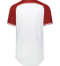 Russell Athletic R01X3M Unisex Classic V-Neck Jers in White/ true red/ white
