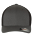 Yupoong-Flex Fit 6511 Trucker Cap in Charcoal/ black