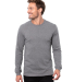 Threadfast Apparel T3001 Unisex Epic CVC Long Slee in Heather dark grey
