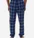 Boxercraft BM6625 Unisex Flannel Joggers in Navy/ columbia plaid