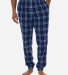 Boxercraft BM6625 Unisex Flannel Joggers in Navy/ columbia plaid