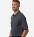Harriton M105T Men's Tall Maverick CVC Pique Polo in Dark charcoal