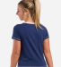 Boxercraft BW2106 Women's Contrast Stitch Baby Tee in Navy