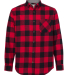 Weatherproof 164761 Vintage Brushed Flannel Shirt in Crimson/ black
