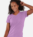 Boxercraft BW2201 Women's V-Neck T-Shirt in Lavender