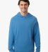 North End NE729 Men's Spirit Hooded Pullover in Light nautical blue heather