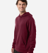 Team 365 TT400 Unisex Squad Hooded Tech Fleece Pul in Sport maroon