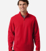 Team 365 TT401 Unisex Squad Cadet Quarter-Zip Tech in Sport red