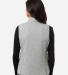 North End NE731W Women's Jasper Jacquard Fleece Ve in Grey/ white