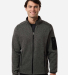 North End NE730 Men's Jasper Full-Zip Fleece Jacke in Black/ grey