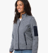North End NE730W Women's Jasper Full-Zip Fleece Ja in Classic navy/ white