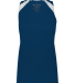 Augusta Sportswear 348 Women's Overspeed Track Jer in Navy/white