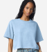 American Apparel 1302GD Women's Garment-Dyed Heavy in Faded powder blue