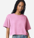 American Apparel 1302GD Women's Garment-Dyed Heavy in Faded powder pink