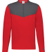 Russell Athletic R03GKM Unisex Sideline Grid Fleec in True red/ stealth