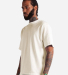 Shaka Wear MCS Men's Cropped Max Heavyweight T-Shi in Off white