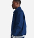 Shaka Wear CVBJ Unisex Collared Varsity Jacket in Navy
