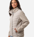 Weatherproof W26719 Women's Mixed Media Chevron Ja in Taupe