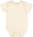 Rabbit Skins 4424 Infant Fine Jersey Bodysuit in Natural