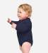 Rabbit Skins 3421 Infant Fleece Bodysuit in Navy