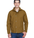 Harriton M705 Men's Auxiliary Canvas Work Jacket in Duck brown