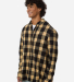 Boxercraft BU7401 Men's Flannel Button Down Shirt in Dark khaki plaid