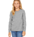 Bella + Canvas 3501YCVC Youth Heather CVC Long Sle in Athletic heather