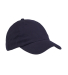 Big Accessories BX001 Classic Brushed Twill Cap in Navy