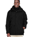 North End 88007 Men's 3-in-1 Parka with Dobby Trim in Black