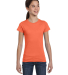 LA T 2616 Girls' Fine Jersey Tee in Papaya