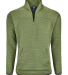 J America 8773 Unisex Pebble Fleece Quarter-Zip Pu in Moss