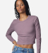 American Apparel BR2107 Women's Baby Rib Long Sleeve Cropped Tee Catalog