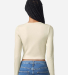American Apparel BR2107 Women's Baby Rib Long Slee in Bone