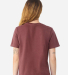 Bella + Canvas 6110GD Women's Garment-Dyed Tee in Washed maroon