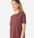 Bella + Canvas 6110GD Women's Garment-Dyed Tee in Washed maroon