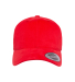 Yupoong-Flex Fit 6363V Structured Brushed Twill Ca in Red