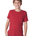 Next Level Apparel 6310 Youth Triblend T-Shirt in Vintage red